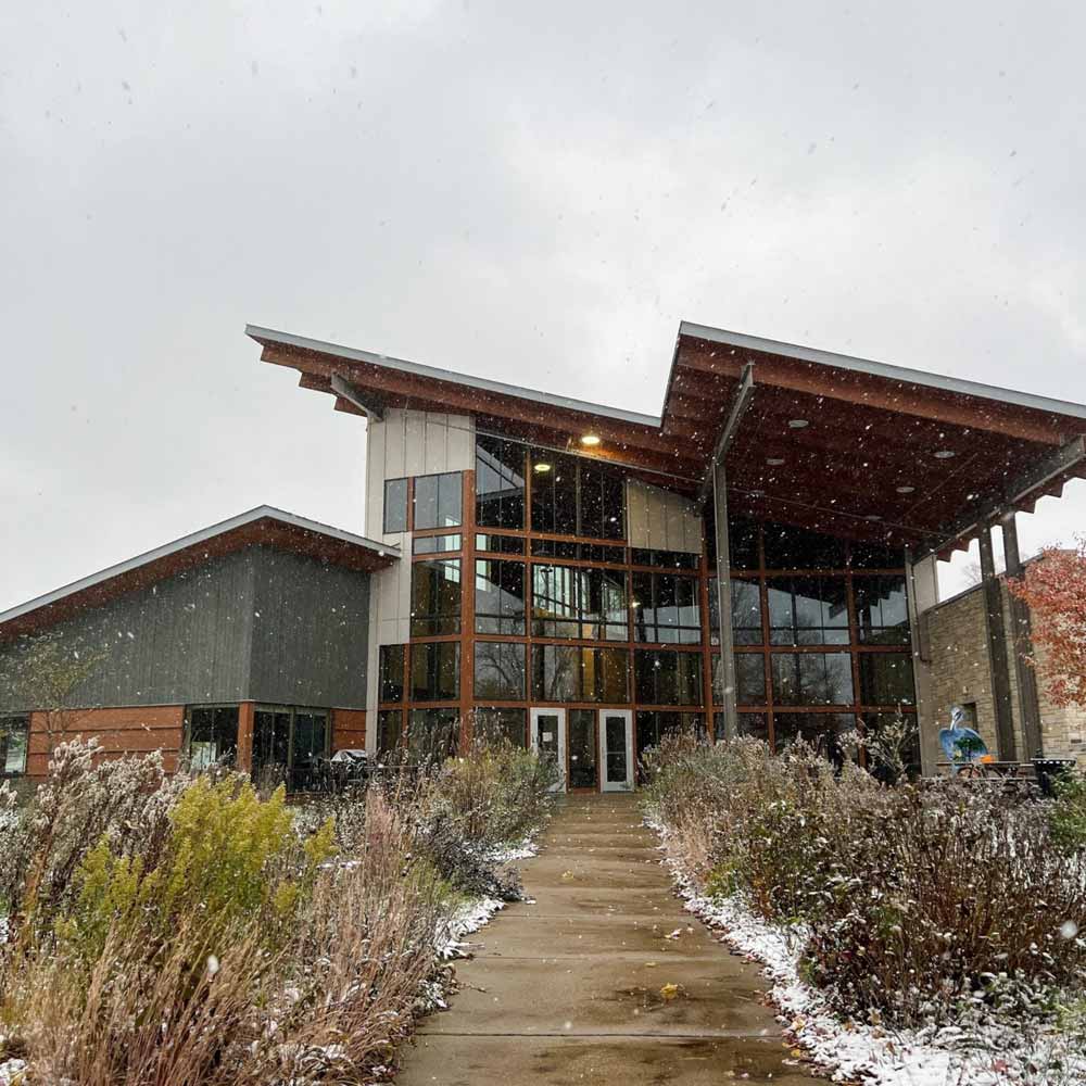 nature place building in the snow