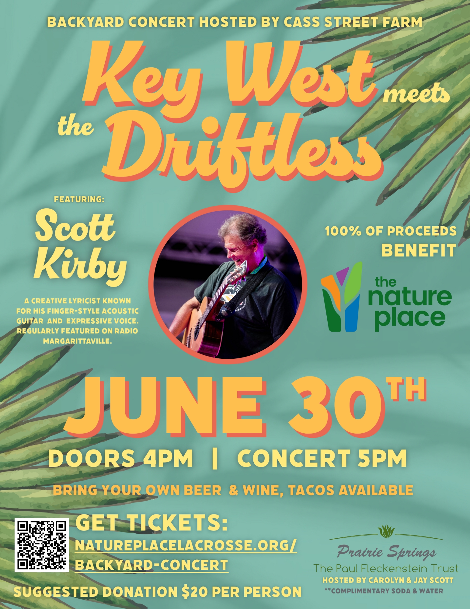 Key West Meets the Driftless Benefit Concert for The Nature Place