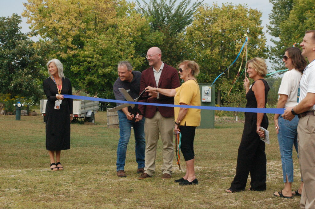 The LaCrosse Area Chamber of Commerce provided a ribbon cutting for The Nature Place's new 120 panel solar array on Thursday, October 18th, 2025. Members of Central Conservation's board and staff are pictured, as well as Rebecca Schwarz, the Director of The Nature Place. 